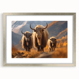 Textured art of abstract Nepalese scenery in muted earth tones, framed in silver, ideal for bedroom wall decor.