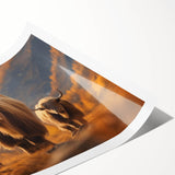 Extra large wall art featuring line art flowers in a monochrome palette on rolled print.