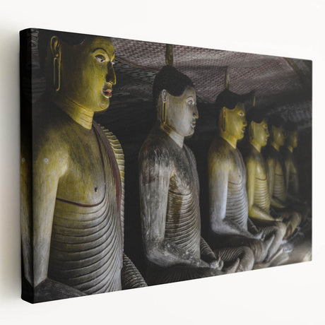 Large art depicting a vibrant Sri Lankan landscape on a stretched canvas, ideal for kitchen wall art.
