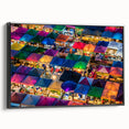 Black and white framed canvas of a vintage Thai landscape, ideal for bedroom wall decor.