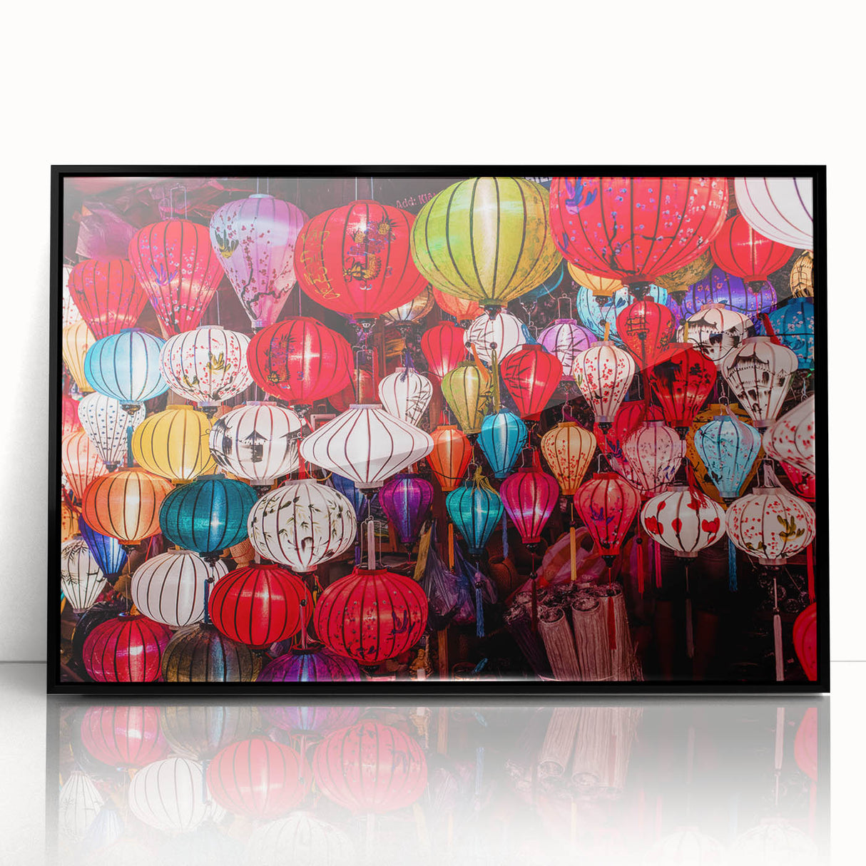 Large abstract wall art depicting a Vietnamese landscape in muted earth tones on a framed acrylic.