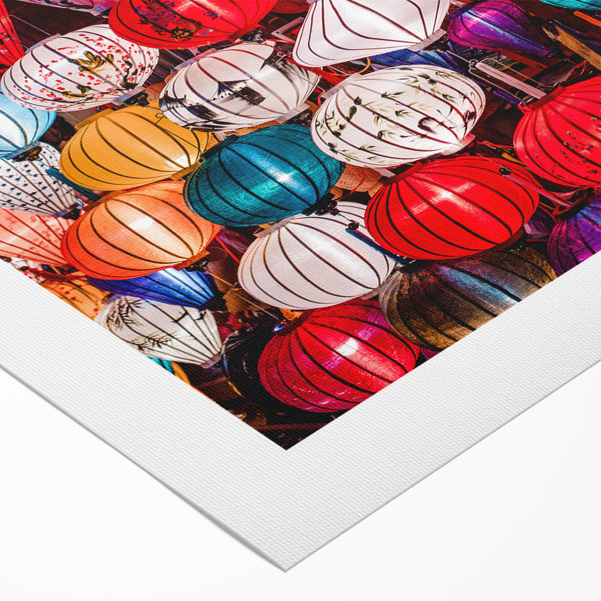 Art deco poster of a Vietnamese landscape in muted earth tones on rolled canvas, ideal for dining room decor.
