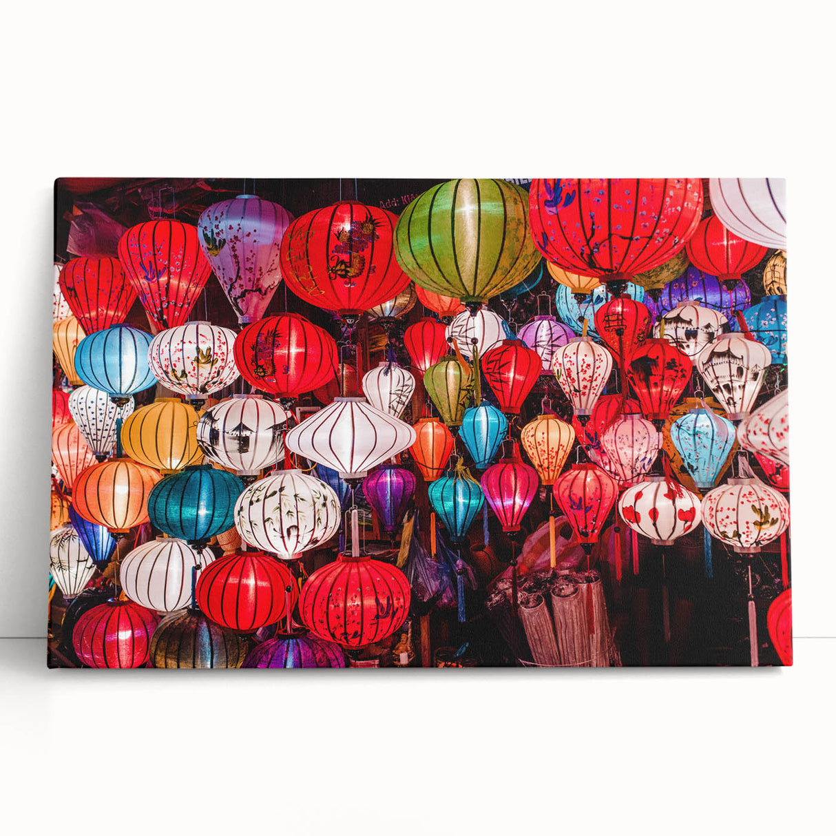 Black and white photo of Vietnamese landscape on stretched canvas, ideal for kitchen wall art.