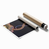 Extra large rolled print featuring a detailed floral art design in soft pastel shades, ideal for classy bathroom wall art.