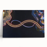 Large black and white stretched canvas of Perth, Australia skyline, ideal for kitchen wall art or bedroom ambiance.