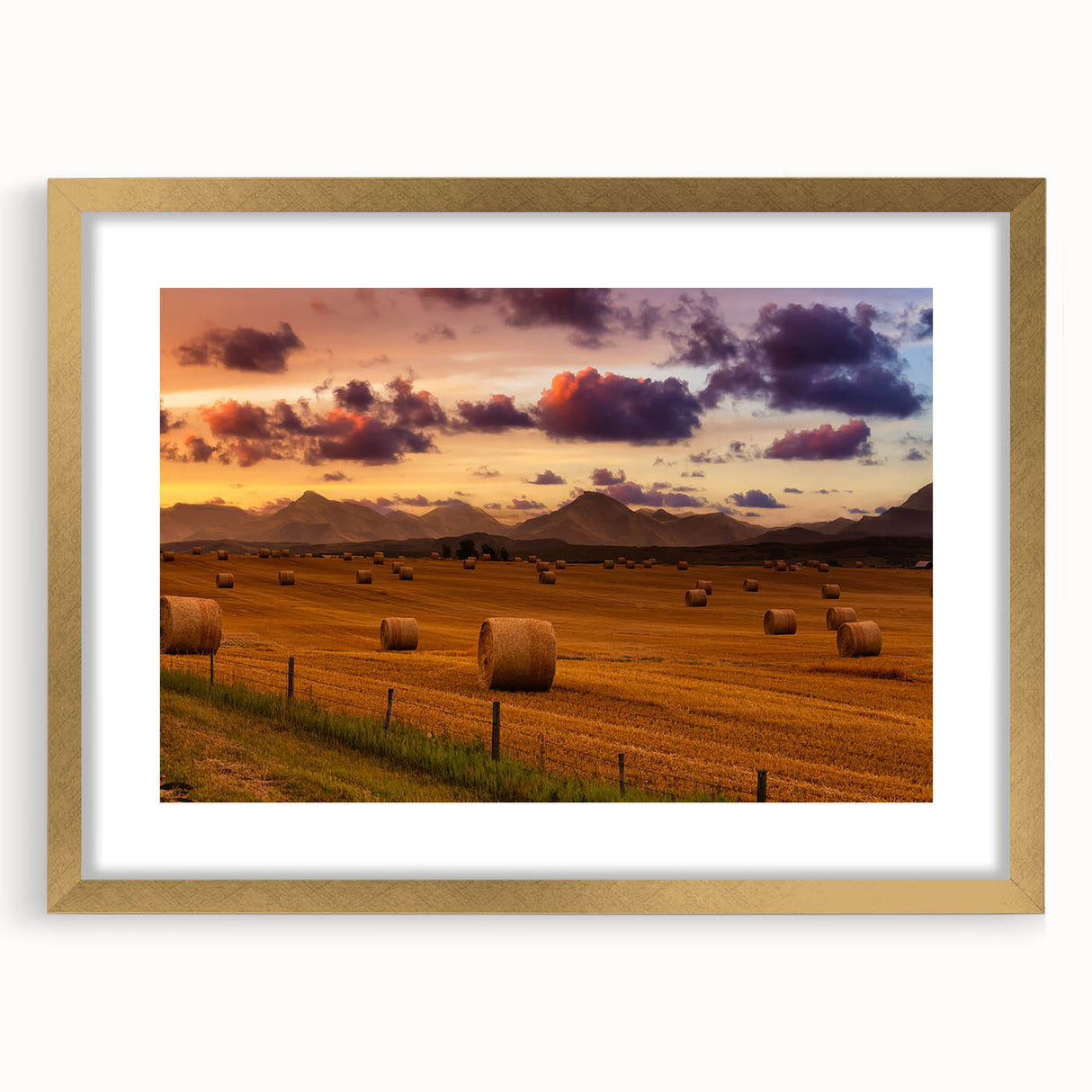 Extra large abstract art print of Alberta scenery in muted earth tones on a framed canvas, ideal for living room decor.