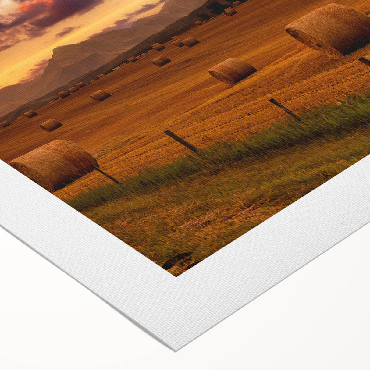 Art deco poster of Alberta, Canada scenery with muted earth tones on a rolled canvas, suitable for dining room decor.