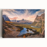 Black and white scenic photograph of British Columbia on stretched canvas, suitable as large kitchen wall art.