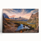 Black and white photograph of British Columbia scenery on stretched canvas, suitable as large kitchen wall art.
