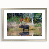 Textured art depicting an abstract scenery in Ontario, with muted earth tones on a framed silver mat, ideal for bedroom art.