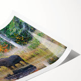 Extra large wall art featuring line art flowers in muted gray, ideal for large living room decor.