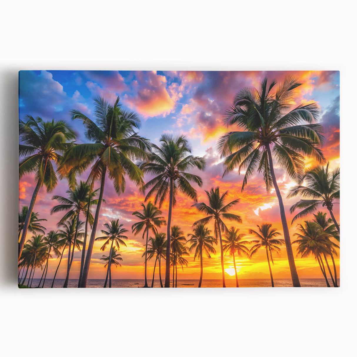 Black and white scenic view of the Caribbean on stretched canvas, ideal for kitchen wall art or bedroom ambiance.