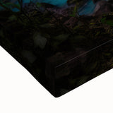 Black and white landscape art painting of a Costa Rican scenery on stretched canvas, suitable for bedroom decor.