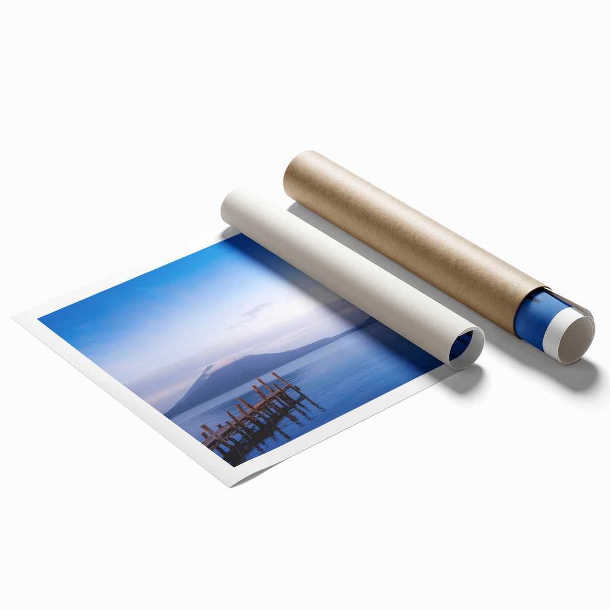 Extra large rolled print of a Nicaraguan landscape with vibrant flowers and lush greenery.