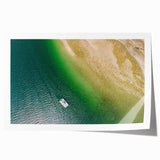 Panama landscape with lush greenery and floral elements on a rolled canvas, suitable for art wall dining room.