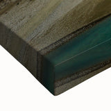 Large art of an Albanian landscape in black and white on stretched canvas, suitable for bedroom wall decor.