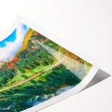 Extra large wall art featuring line art flowers in muted earth tones on rolled canvas, ideal for large living room decor.