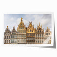 Rolled print of a European Belgian scenery in soft pastel shades, ideal for art wall dining room or classy bathroom decor.