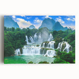 Black and white scenic photograph of a Croatian landscape on stretched canvas, ideal for kitchen wall art or bedroom decor.