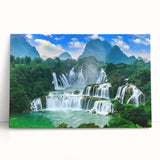 Black and white photo of Croatian coastal town on large stretched canvas, suitable for kitchen wall art.