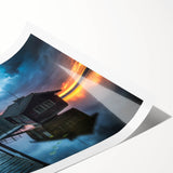 Extra large wall art featuring line art flowers in muted earth tones on rolled canvas, ideal for large living room decor.