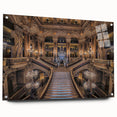 Acrylic print of Paris scenery with subdued pastel colors, suitable for bedroom or dining room decor.