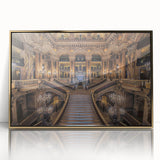 Art Deco style poster of Paris skyline in muted gold and black tones, acrylic framed, suitable for modern art wall decor.