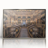 Large acrylic print of a Paris skyline in muted gray, ideal for modern art wall decor.