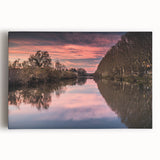 Black and white stretched canvas of a scenic South France landscape, ideal for kitchen wall art.