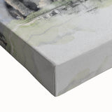 Large art of Athens landscape in black and white on stretched canvas, suitable for bedroom wall decor.