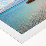 Art deco poster of Crete, Greece, featuring muted earth tones on rolled canvas, suitable for dining room decor.