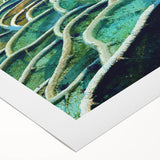 Art deco poster featuring a scenic view of a European city in Hungary, rendered on a rolled canvas.