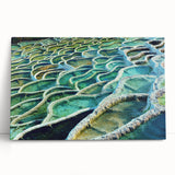 Black and white photo of a European cityscape on a stretched canvas, ideal for kitchen wall art.