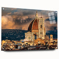 Acrylic print of Florence scenery with muted earth tones, ideal for dining room decor.