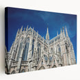 Large canvas art of Milan scenery in muted earth tones, ideal for kitchen wall decor.