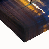 Black and white stretched canvas of Venice landscape, ideal for bedroom wall art.