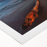 Art deco poster of a European Lithuanian scene in pastel hues on rolled canvas, suitable for dining room decor.