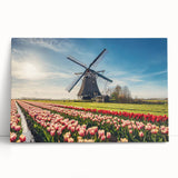 Black and white large art print of European scenery on stretched canvas, ideal for kitchen wall art.