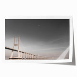 Rolled print of Lisbon scenery with floral elements in soft pastel shades, ideal for art wall dining room.