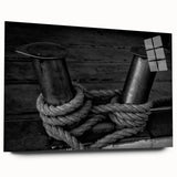 Acrylic print of a large abstract portrayal of Porto, Portugal, in muted blue and gray tones.