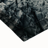 Black and white landscape art painting of a Slovenian scenery on stretched canvas, ideal for bedroom wall decor.