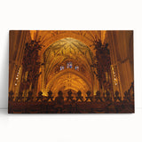 Black and white wall art featuring a scenic view of Andalucía, Spain on a large stretched canvas.