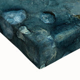 Large art of a black and white landscape painting depicting the Canary Islands scenery on stretched canvas.