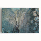 Black and white photo of the Canary Islands on stretched canvas, ideal for kitchen wall art or bedroom decor.