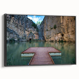 Black and white vintage poster art of Valencia landscape on framed canvas, suitable for bedroom decor.