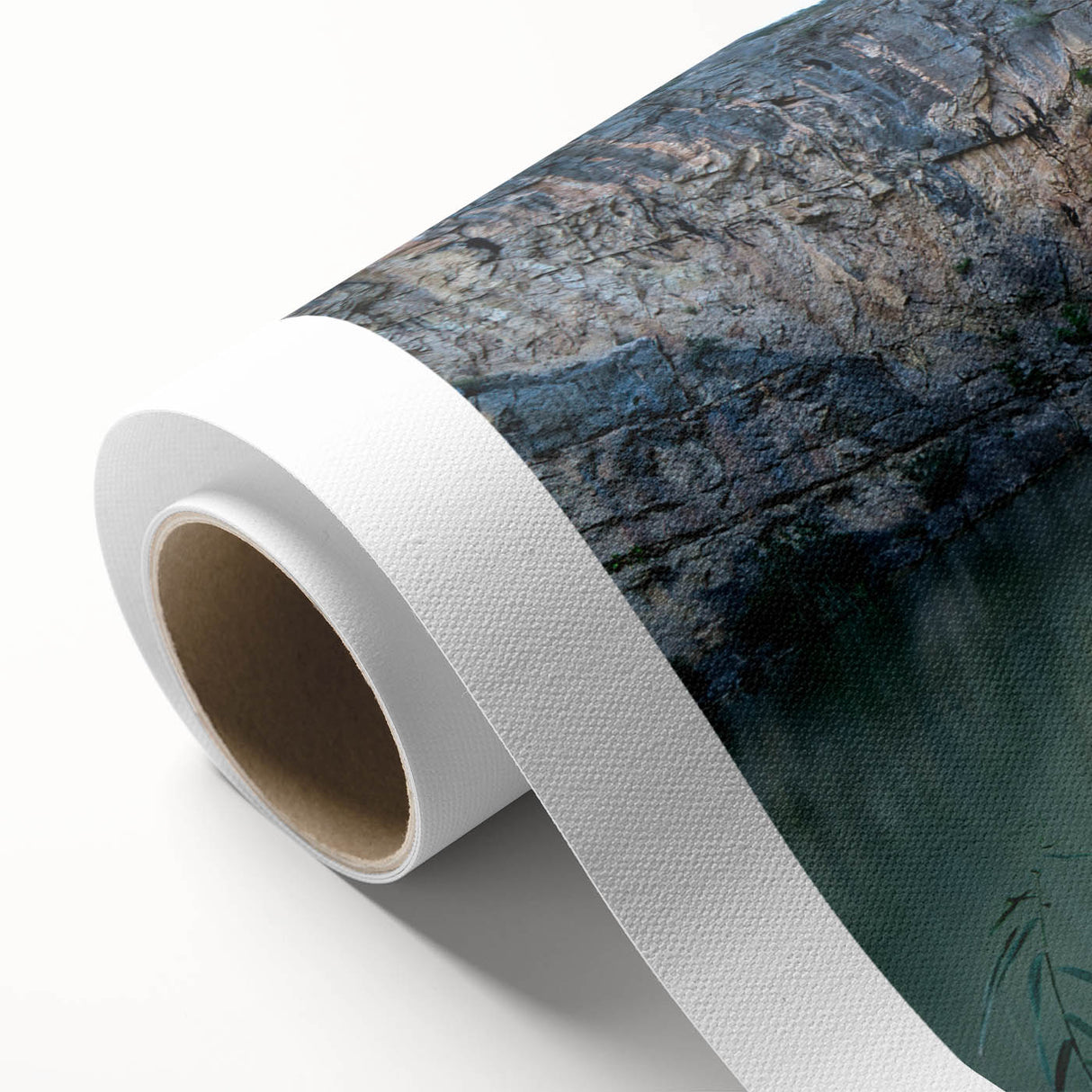 Art Deco poster of Valencia scenery in pastel shades on rolled canvas, ideal for nursery wall art.