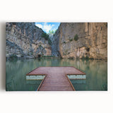 Large black and white stretched canvas depicting a scenic Valencia street, ideal for kitchen wall art.