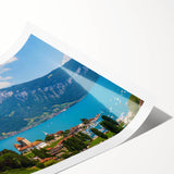 Extra large wall art of line art flowers in muted tones on rolled canvas, suitable for large living room decor.