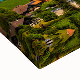 Large art of Geneva landscape in black and white on stretched canvas, ideal for bedroom wall decor.