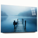 Acrylic print of a large abstract depiction of a Swiss landscape, ideal for bedroom or dining room art.